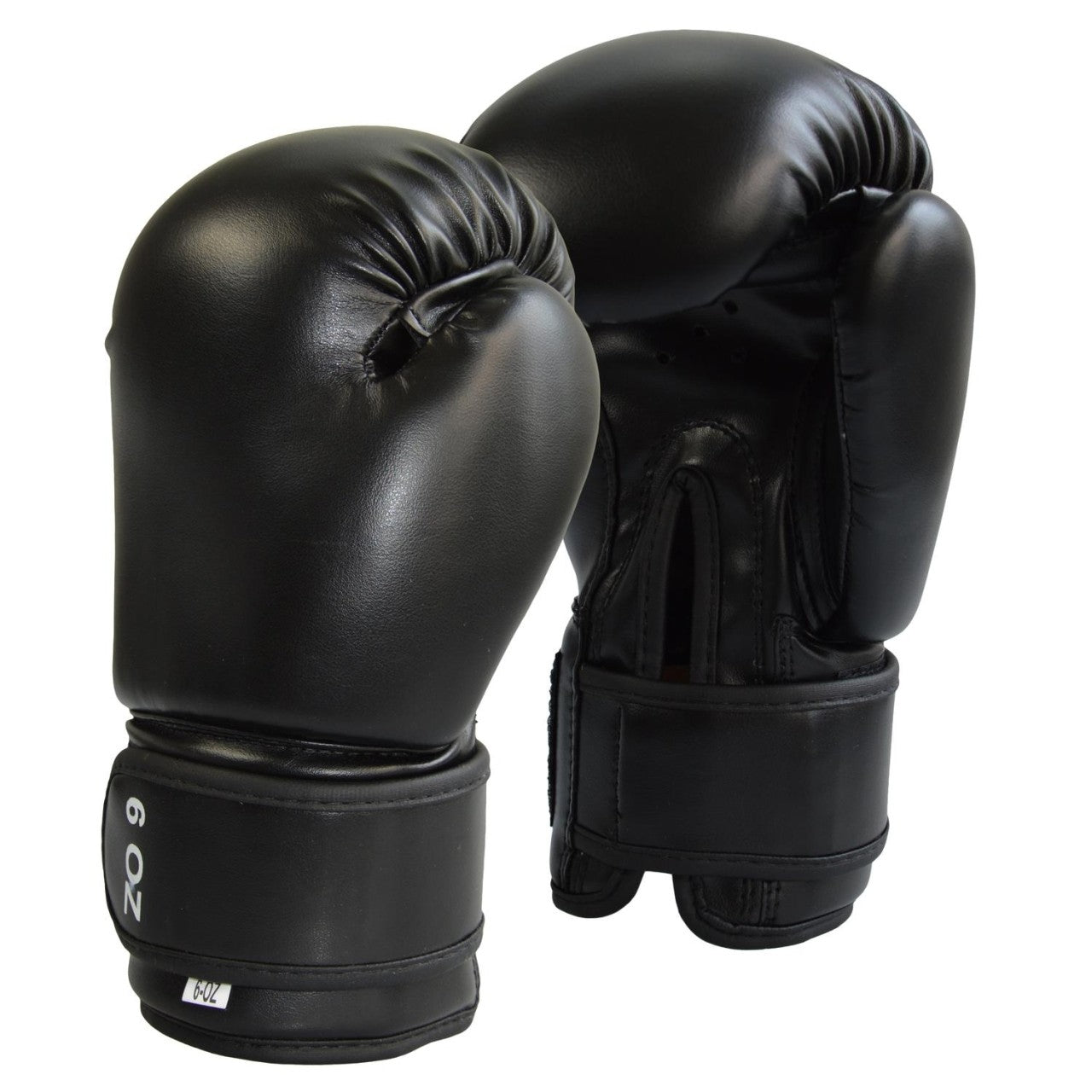 Junior Boxhandschuhe Kunstleder schwarz – ergonomische Passform