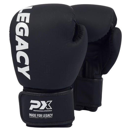 PX LEGACY 2 Boxhandschuhe, Kunstleder, schwarz robuste Ausführung – ergonomische Passform, mit Klettverschluss