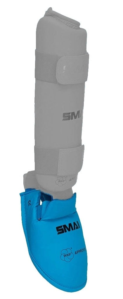 WKF Spannschutz , blau ergonomische Passform – mit Klettverschluss