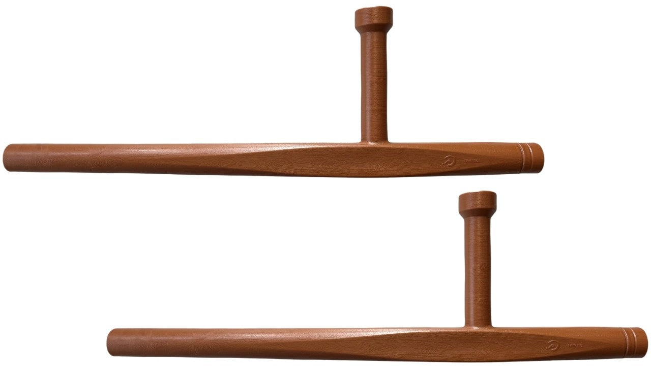 Tonfa Kunststoff braun (Paar)