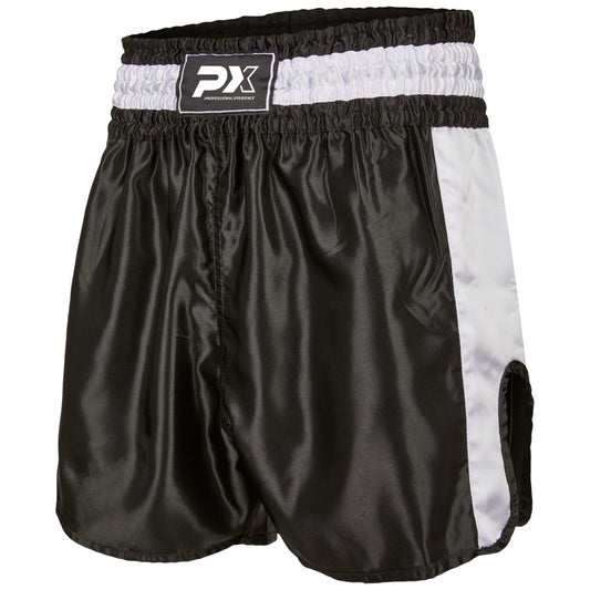 PX Thai Shorts, "Contender" schwarz-weiß