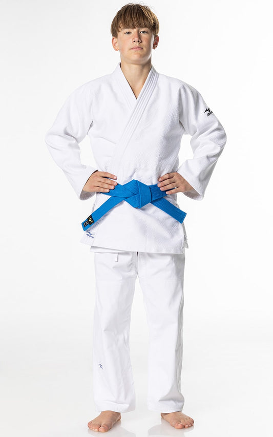 MIZUNO Judoanzug KEIKO weiß - 650g Mischgewebe - Judo Gi SET Judojacke, Judohose mit Schnürbund