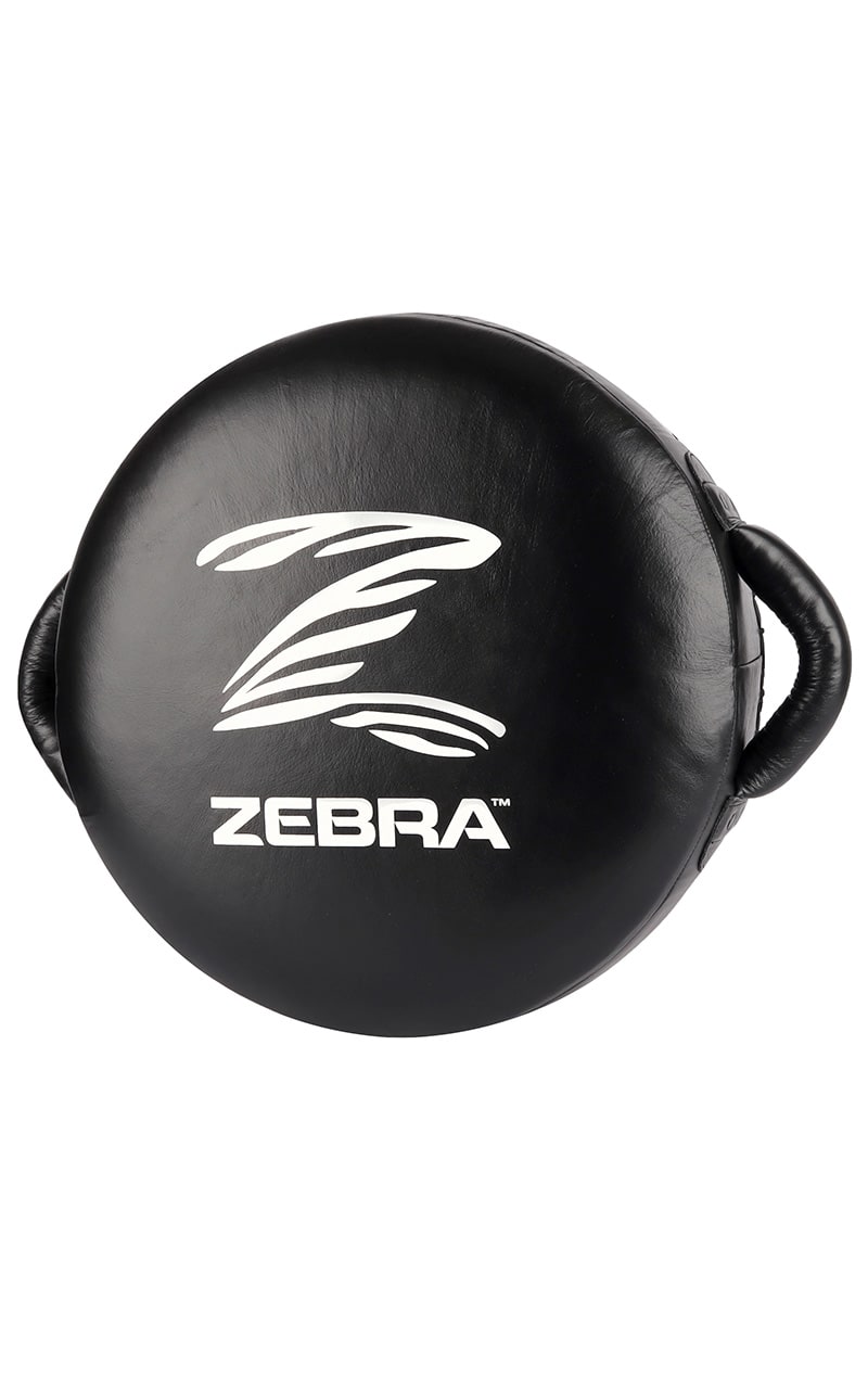 ZEBRA Schlagpolster Big Round Pad - Verstärkte Griffe - 40 x 16 cm - Echtleder