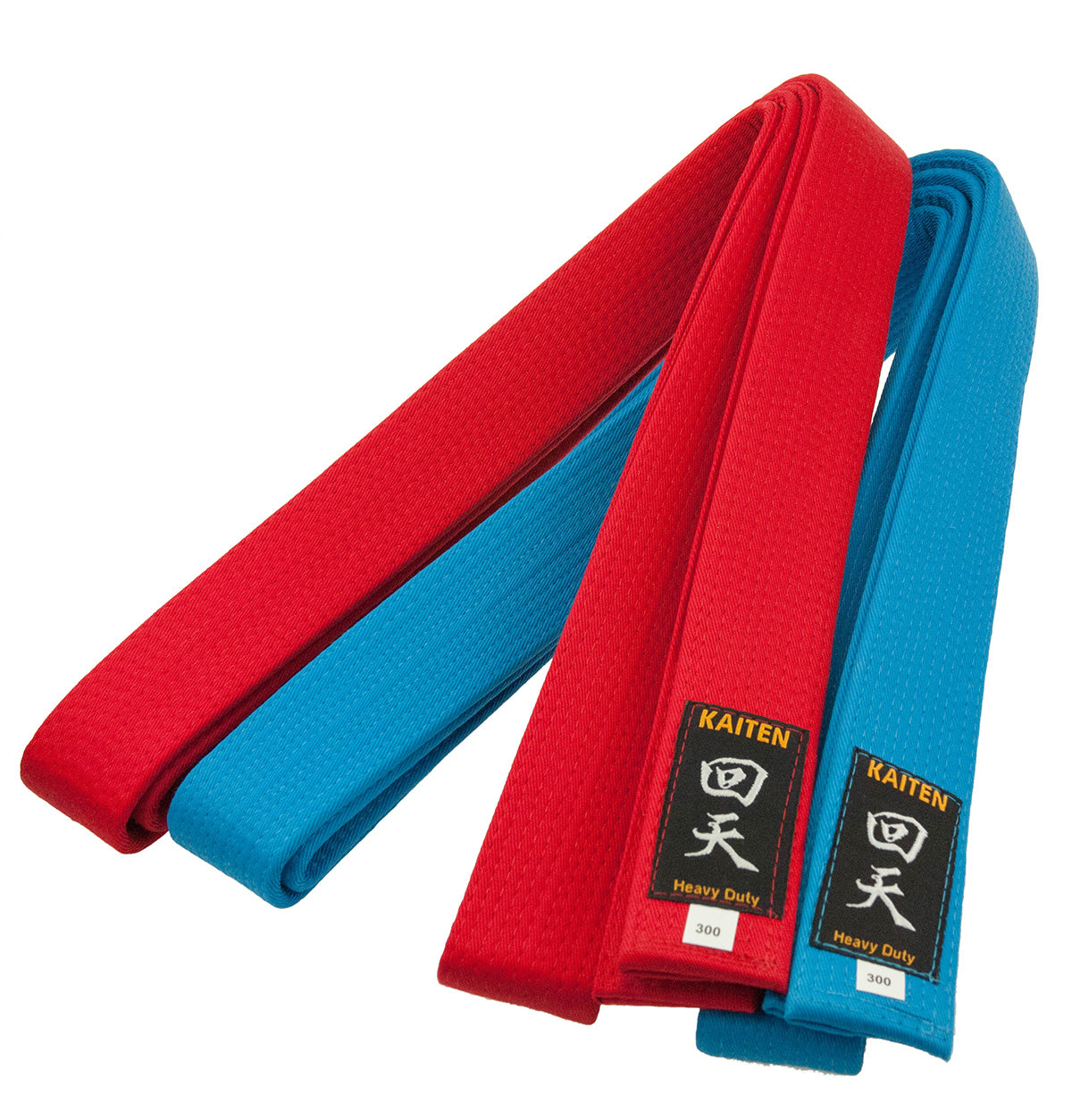 Kaiten Wettkampf Karategürtel Blau extra dick - 4,5 cm Breit - Baumwolle Blaugurt - Länge 230 bis 325 cm