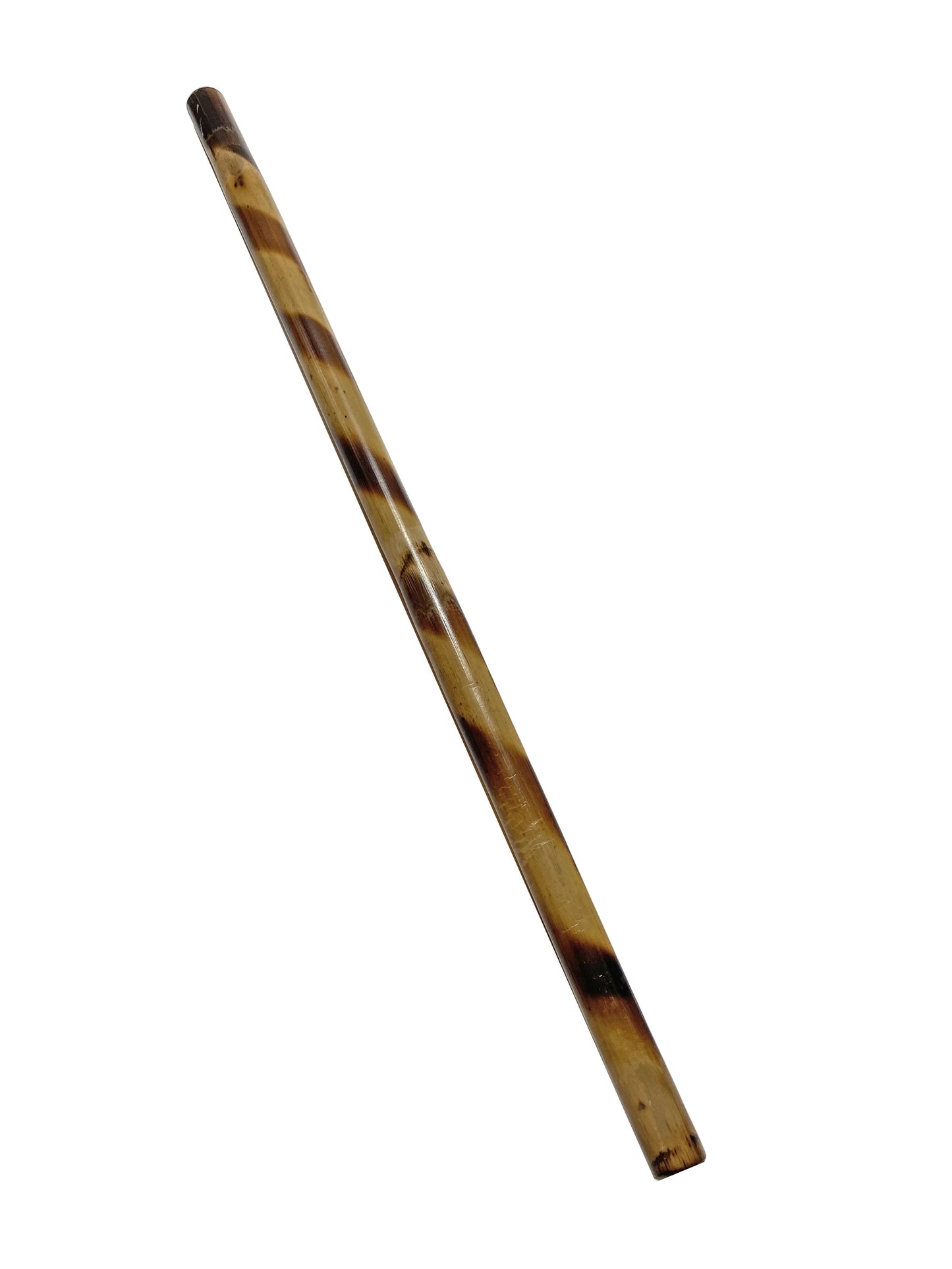 10er Pack Escrima Stock - Rattan Trainingsstick 65 cm - Brandmuster Spirale - Holz Kurzstock Arnis Kali