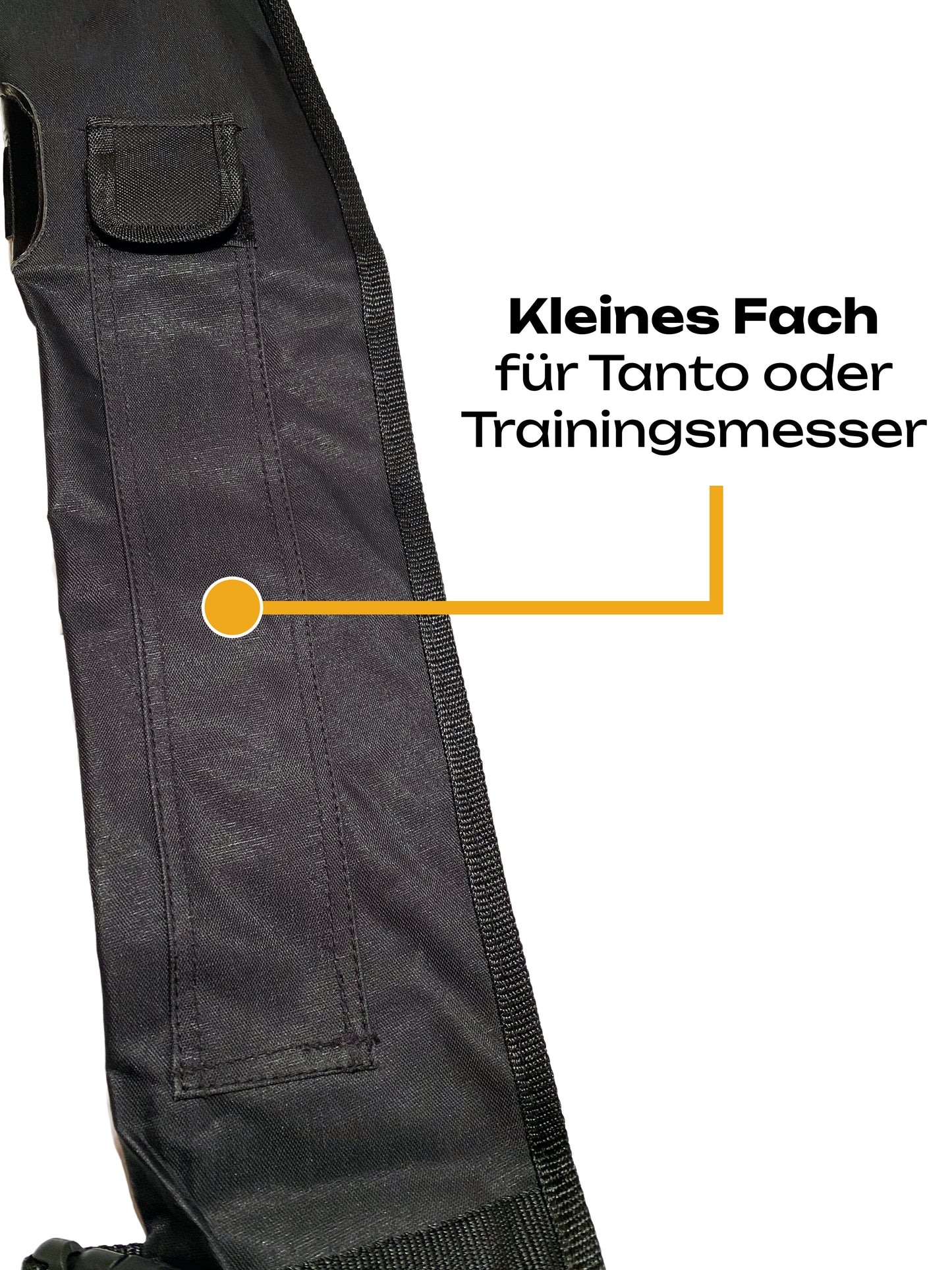 TEKKA BUDO Kampfsport Bo-Waffentasche - Nylon 185 cm - mit Tragegurt - Transporttasche für Bo-Stab