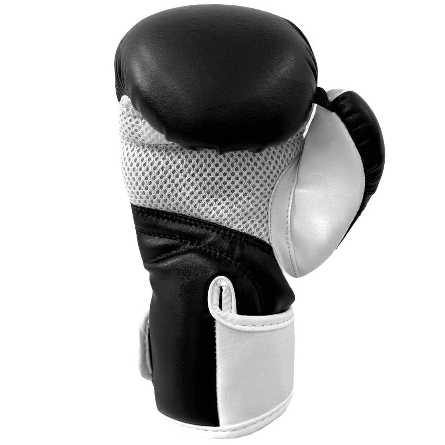 PX Kinder Boxhandschuhe Kids Glove schwarz-weiß mit Klettverschluss