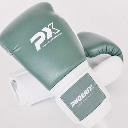 PX Kinder Boxhandschuhe olive-weiß - Kids Glove 4 bis 8 oz