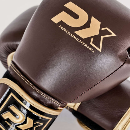 PX Boxhandschuhe Performance - Leder braun-gold - 10 bis 16 oz