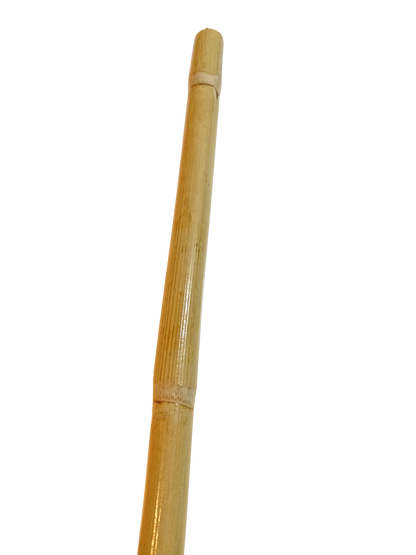 SET Escrima Stock ungeschält mit Waffentasche - 65 cm Rattan Vollkontakt Stick - Ungeschältes Holz mit Außenschale