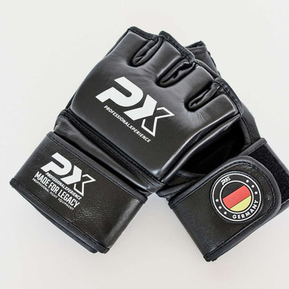 PX MMA Handschutz Pro Performance - Leder schwarz 4 oz