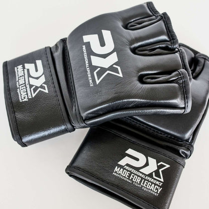 PX MMA Handschutz Pro Performance - Leder schwarz 4 oz