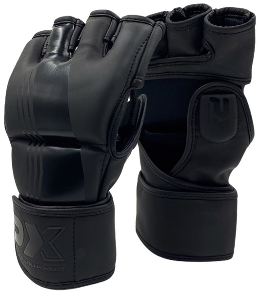 PX ProTech X-tra Handschutz, schwarz-schwarz, PU ergonomische Passform – mit Klettverschluss, stoßdämpfende