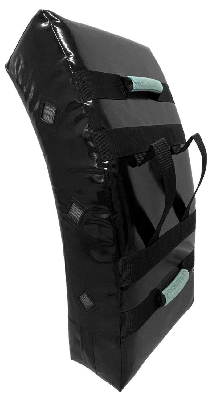 PX Schlagpolster Pro Gekrümmt - Mit 4 Griffen - 75 x 35 x 18 cm - Kunstleder schwarz