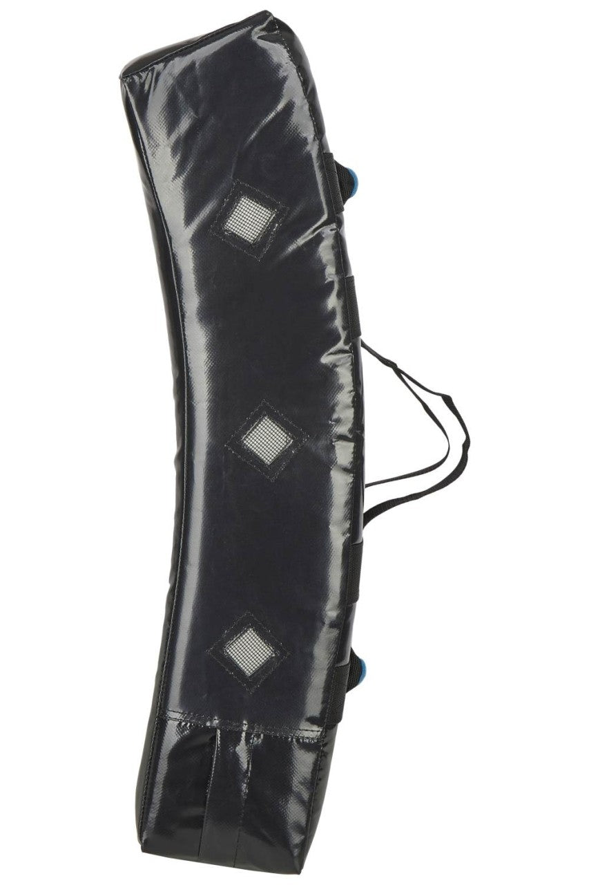 PX Schlagpolster Pro Gekrümmt - Mit 4 Griffen - 75 x 35 x 18 cm - Kunstleder schwarz