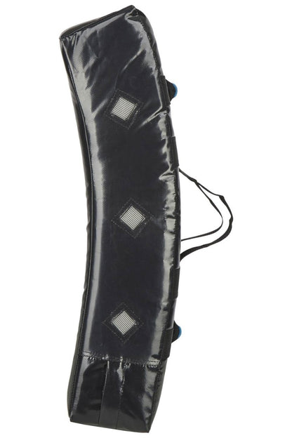 PX Schlagpolster Pro Gekrümmt - Mit 4 Griffen - 75 x 35 x 18 cm - Kunstleder schwarz