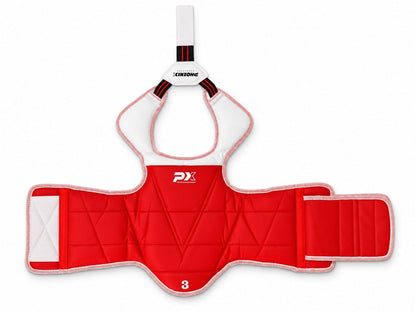 PX Taekwondo Körperschutz - Wendeweste Rot-Blau