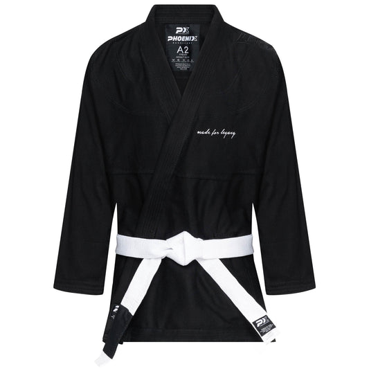 PX BJJ Anzug Legacy schwarz - Brazilian Jiu Jitsu - Hose mit Schürbund