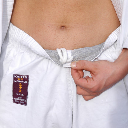 KAITEN Karateanzug Monarch Kata - Karate Gi weiß 14 oz Baumwolle - Hose mit Gummizug