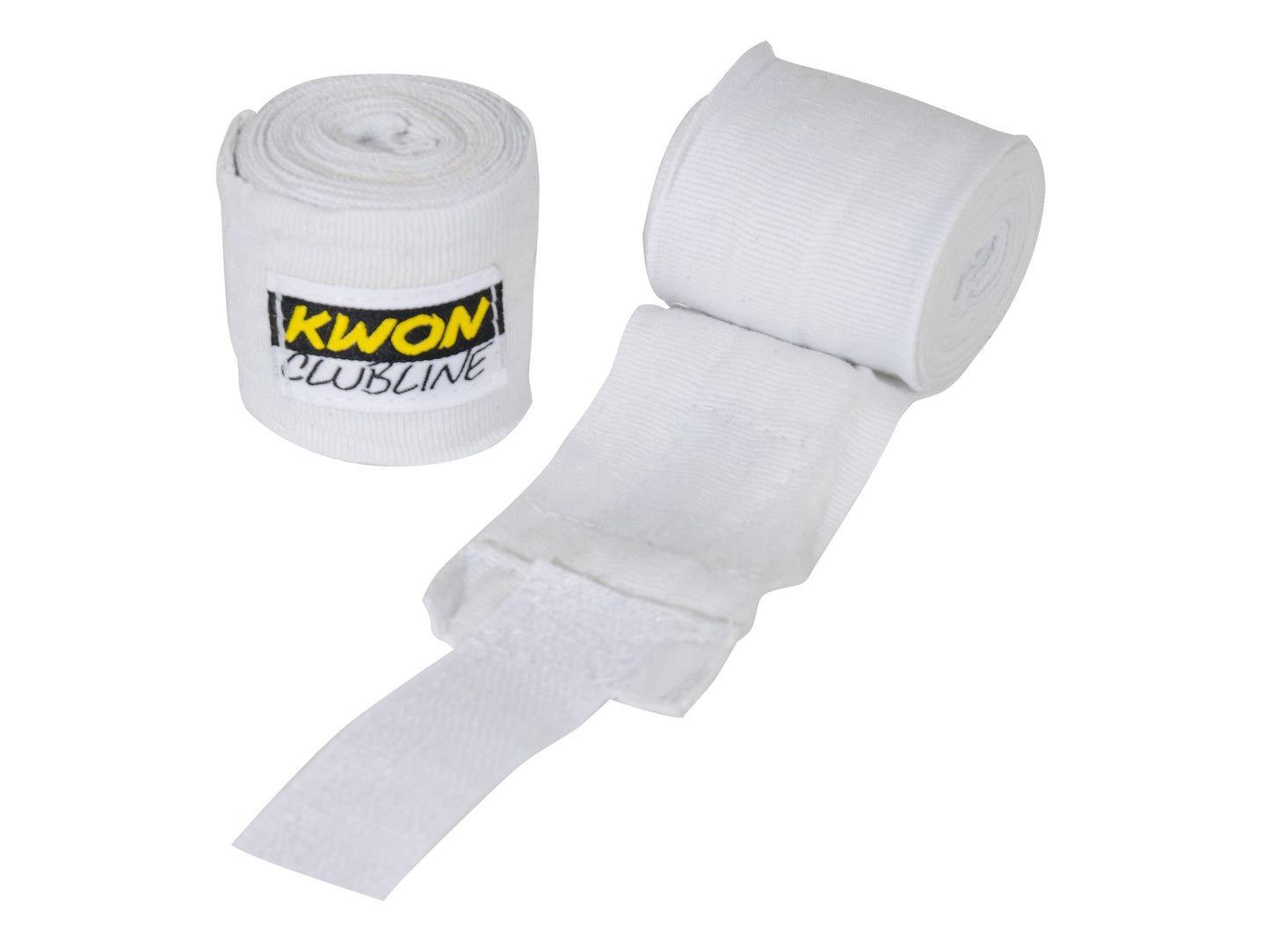 KWON (R) Boxbandagen unelastisch 2,5 m (Paar) mit Daumenschlaufe (Schwarz, Weiß, Rot, Blau, Pink)