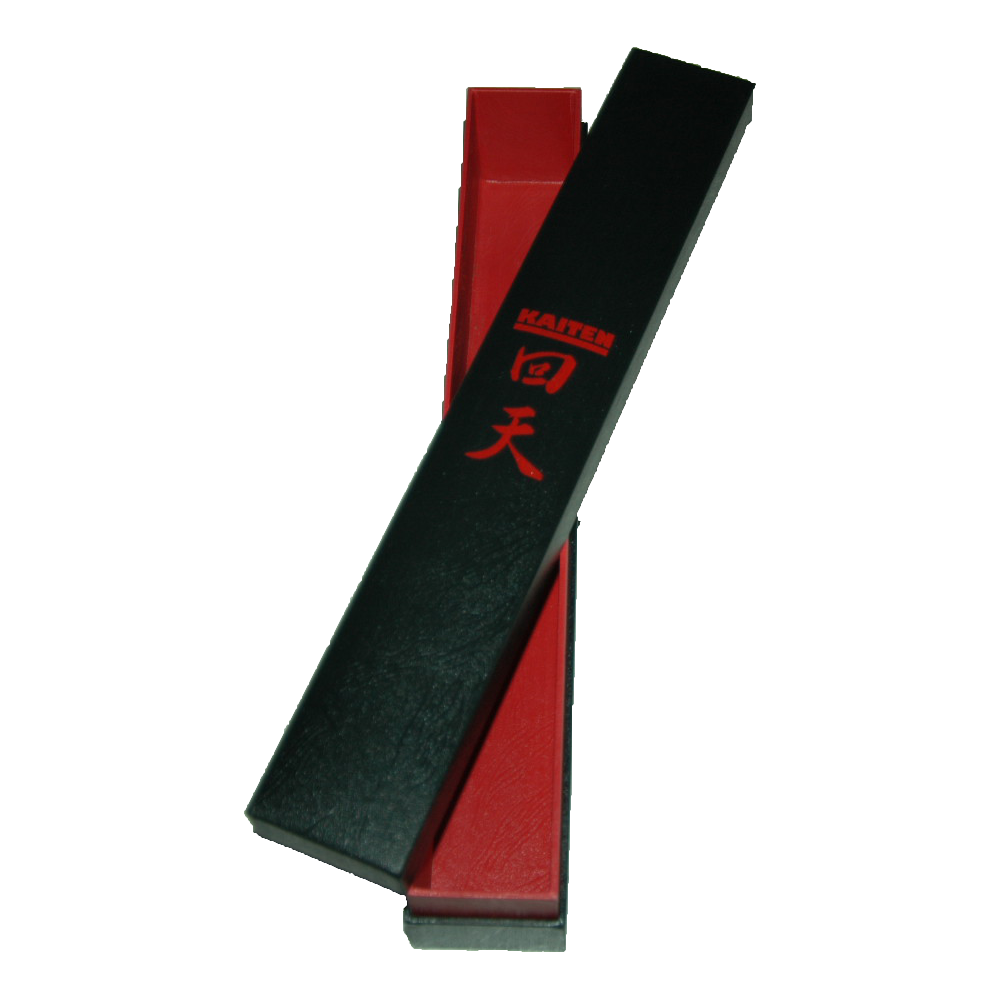 Kaiten Gürtel Präsent-Box schwarz-rot - Edle Geschenkbox