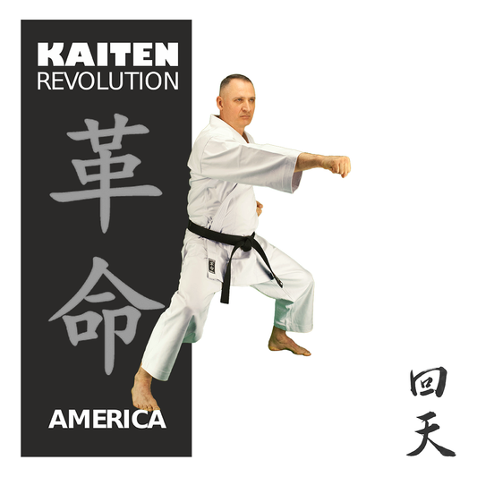 KAITEN Karateanzug America REGULAR - Karate Gi weiß 14 oz Baumwolle - Hose mit Zugverschluss