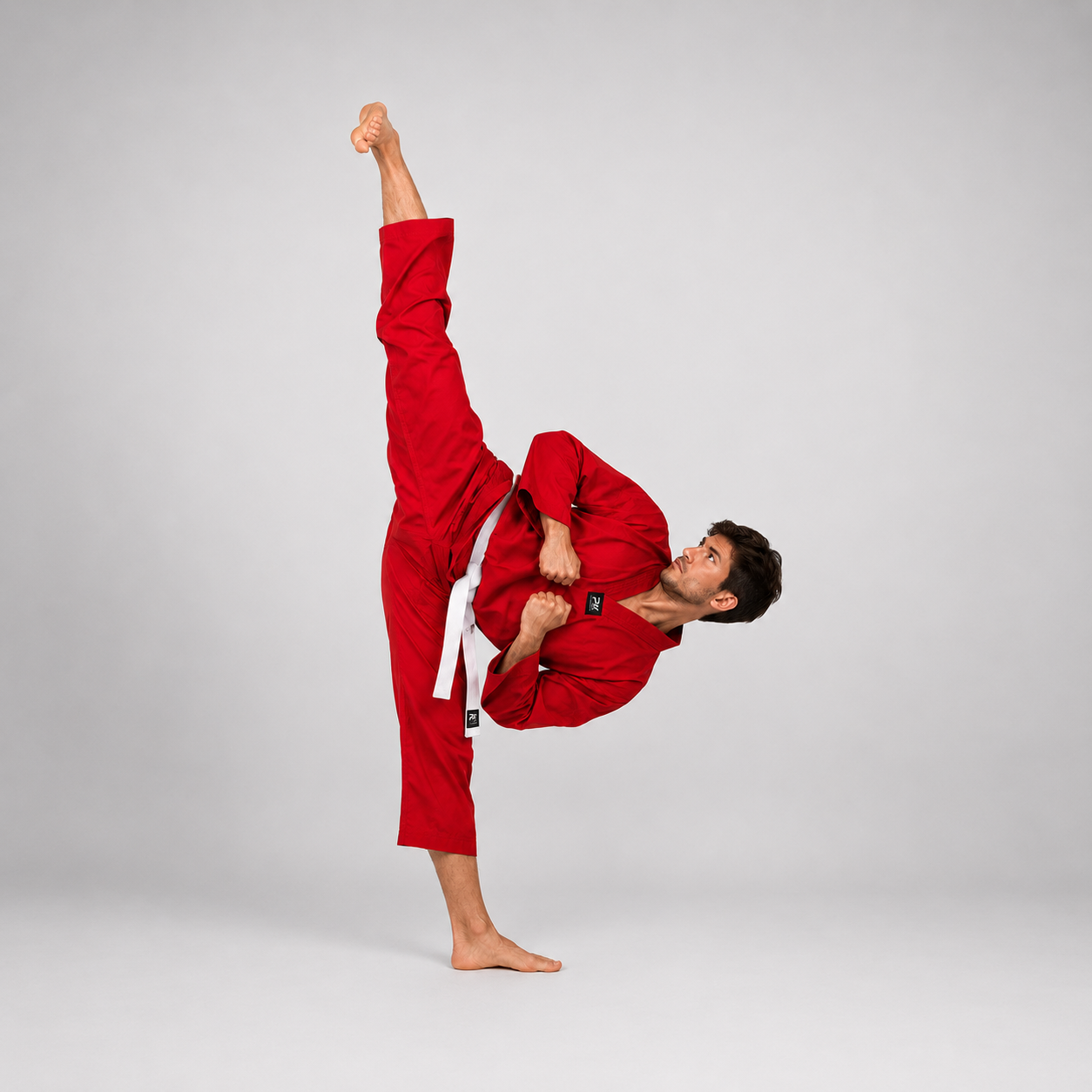 PX Kampfsport Anzug Rot - Color Edition V-Revers 8 oz