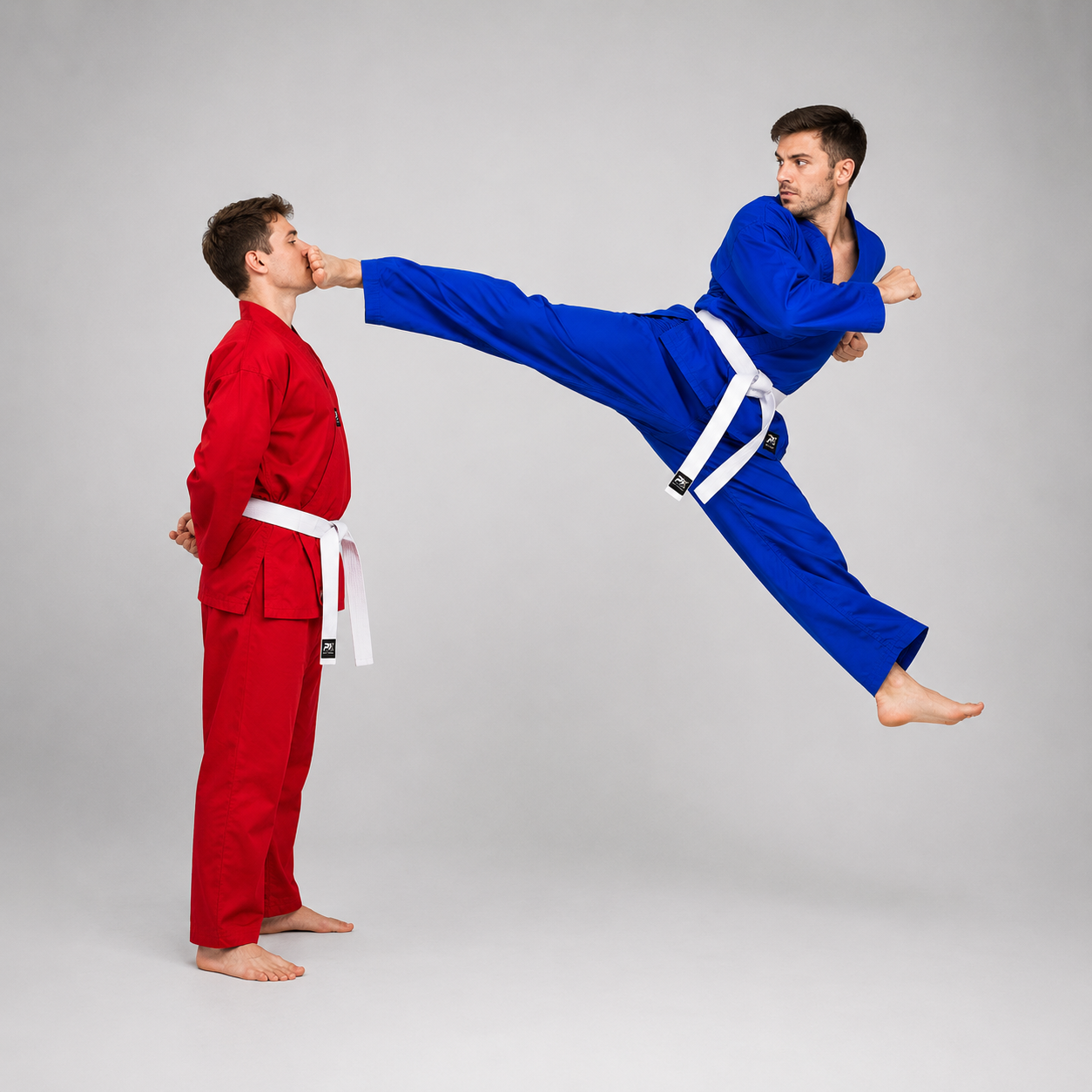 PX Kampfsport Anzug Rot - Color Edition V-Revers 8 oz