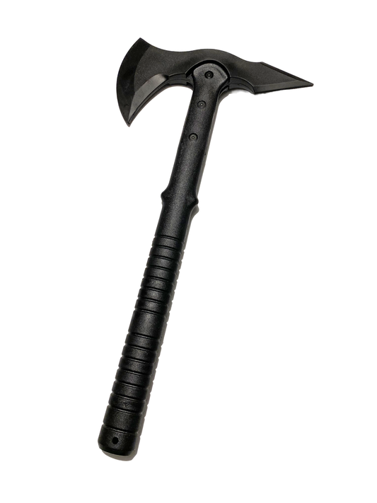 Trainingsaxt schwarz 39 cm aus Hartplastik und Gummi