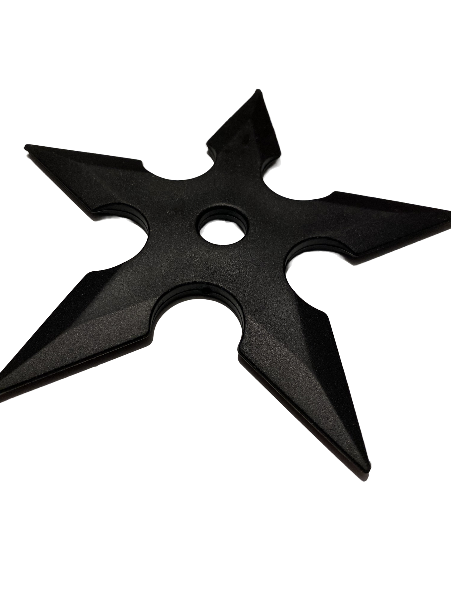 Trainingswurfstern aus Gummi, schwarz 12 cm
