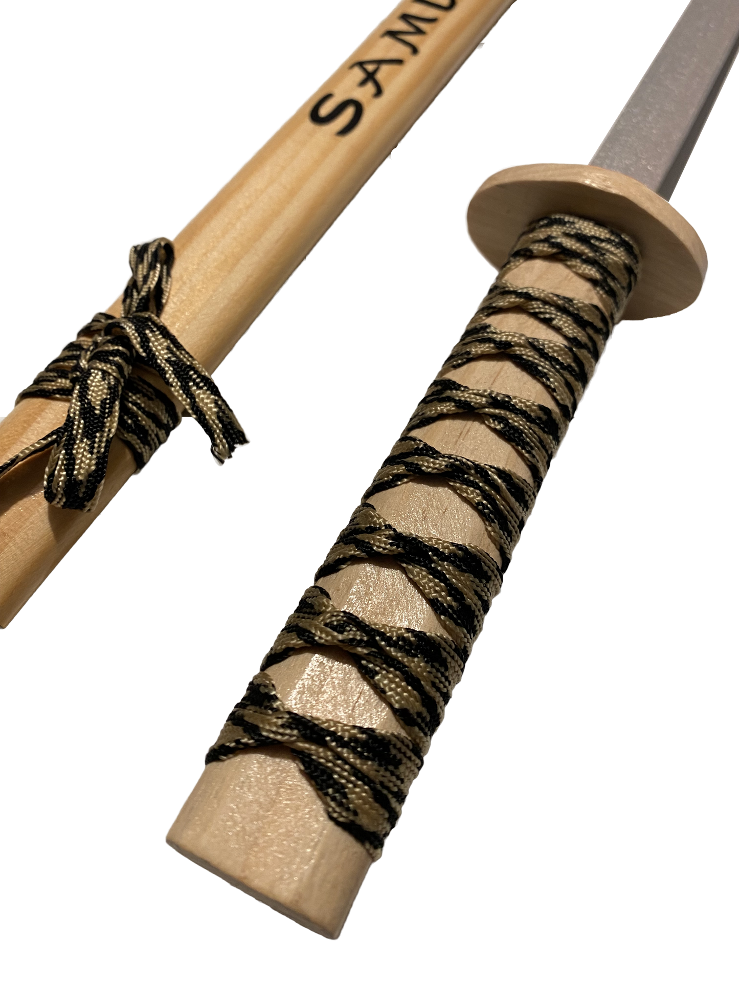 Kinder Samuraischwert 74 cm aus Holz mit Schwertscheide