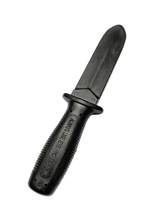 Trainingsmesser hart 22 cm Kunststoff schwarz