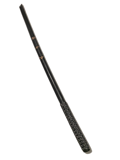 Bokken Daito 100 cm schwarz mit Schriftzeichen, aus Holz mit Wicklung am Griff