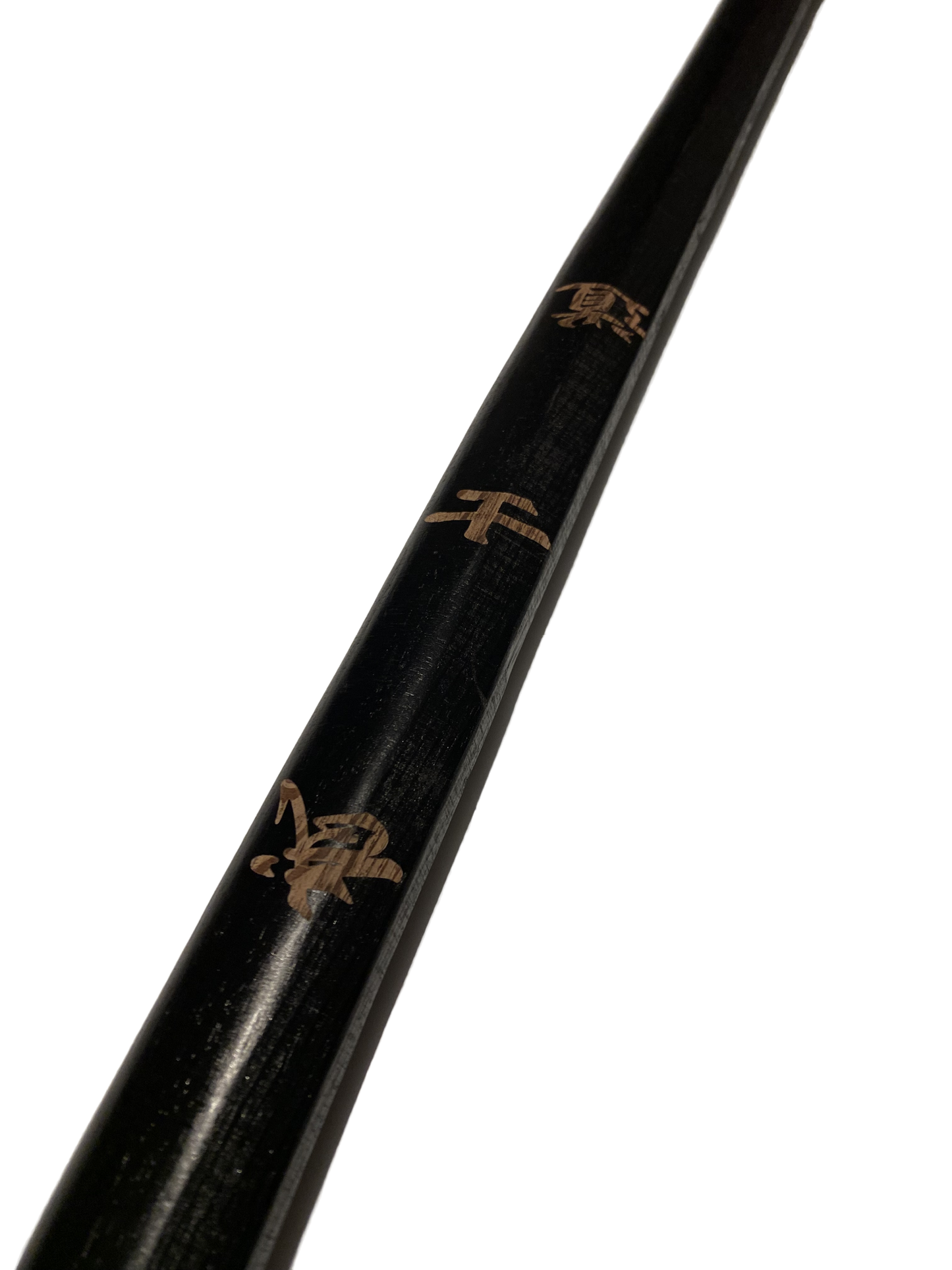 Bokken Daito 100 cm schwarz mit Schriftzeichen, aus Holz mit Wicklung am Griff