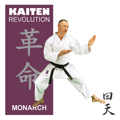 KAITEN Karateanzug Monarch REGULAR - Karate Gi weiß 14 oz Baumwolle - Hose mit Zugverschluss