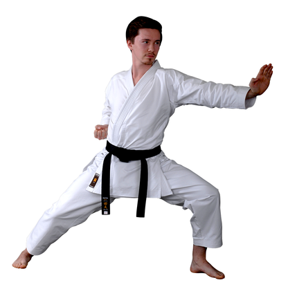 KAITEN Karateanzug Sovereign SLIM - Karate Gi weiß 10 oz Baumwolle - Hose mit Gummizug