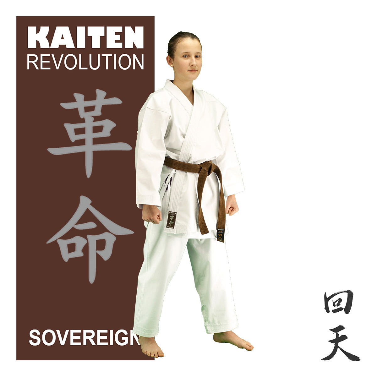 KAITEN Karateanzug Sovereign REGULAR - Karate Gi weiß 10 oz Baumwolle - Hose mit Zugverschluss