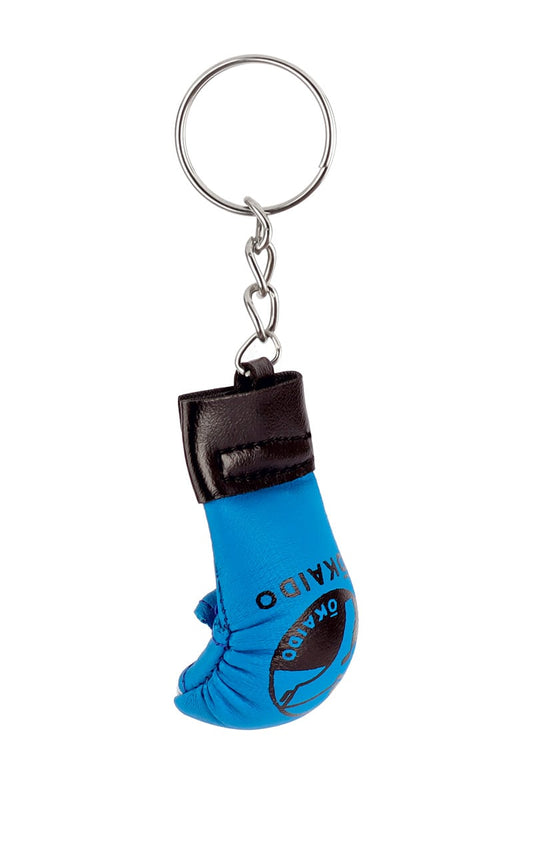 Karate Schlüsselanhänger, TOKAIDO Faustschutz blau - Miniatur Karate-Handschuh 10 cm