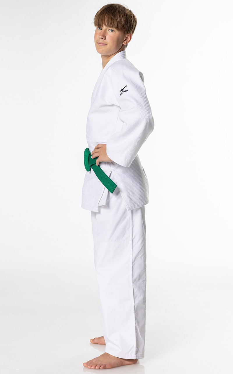 MIZUNO Einsteiger Judoanzug HAYATO weiß - 550g Baumwolle - Judo Gi SET Judojacke, Judohose mit Schnürbund