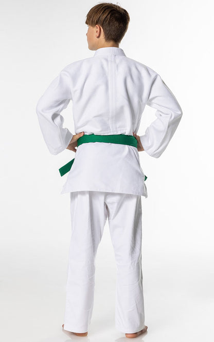 MIZUNO Einsteiger Judoanzug HAYATO weiß - 550g Baumwolle - Judo Gi SET Judojacke, Judohose mit Schnürbund
