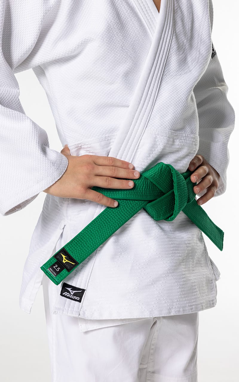 MIZUNO Einsteiger Judoanzug HAYATO weiß - 550g Baumwolle - Judo Gi SET Judojacke, Judohose mit Schnürbund