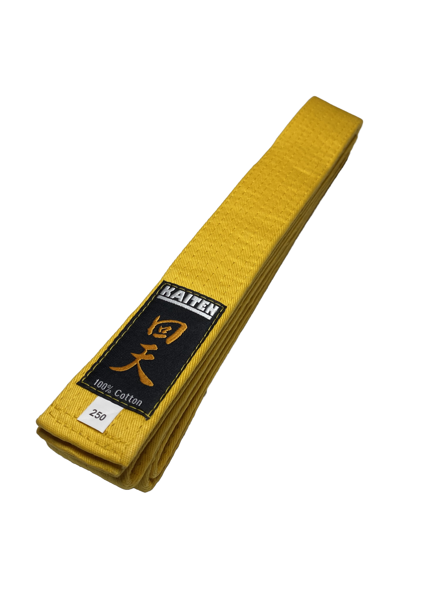 KAITEN Karategürtel Gelb - 4 cm Breit - Baumwolle Gelbgurt - Länge 230 bis 350 cm