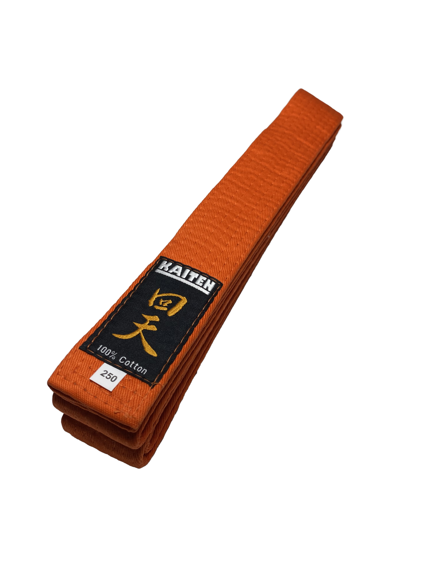 KAITEN Karategürtel Orange - 4 cm Breit - Baumwolle Orangegurt - Länge 230 bis 350 cm