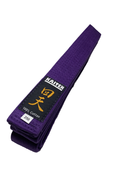 KAITEN Karategürtel Violett - 4 cm Breit - Baumwolle Violettgurt - Länge 230 bis 350 cm