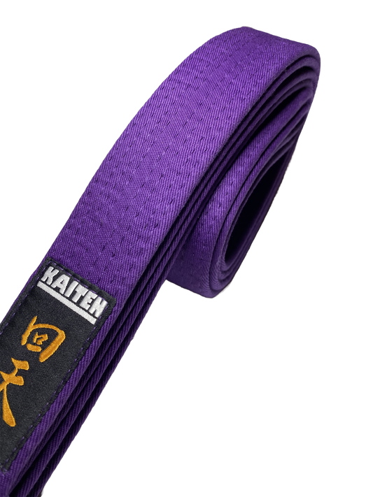 KAITEN Karategürtel Violett - 4 cm Breit - Baumwolle Violettgurt - Länge 230 bis 350 cm