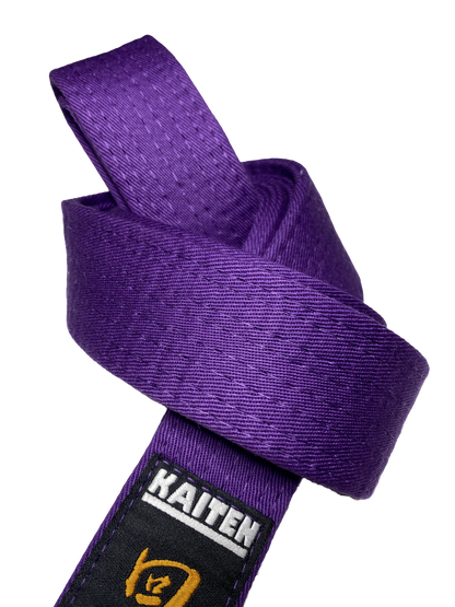 KAITEN Karategürtel Violett - 4 cm Breit - Baumwolle Violettgurt - Länge 230 bis 350 cm