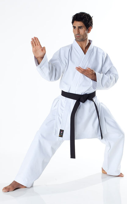 JKA KARATE GI, TOKAIDO TSUNAMI GOLD, 14oz Karateanzug weiß