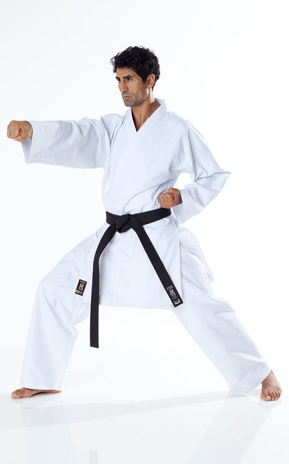 JKA KARATE GI, TOKAIDO TSUNAMI GOLD, 14oz Karateanzug weiß