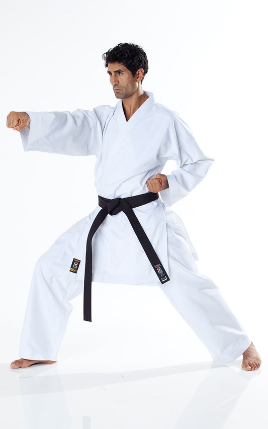 JKA KARATE GI, TOKAIDO TSUNAMI GOLD, 14oz Karateanzug weiß