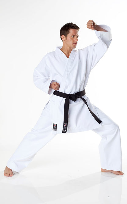JKA KARATE GI, TOKAIDO TSUNAMI Silver, 12oz Karateanzug weiß